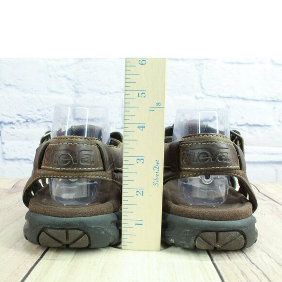 Teva Camden Brown Leather Adjustable Strap Nonslip Fisherman Sandals Size 9 main image 5